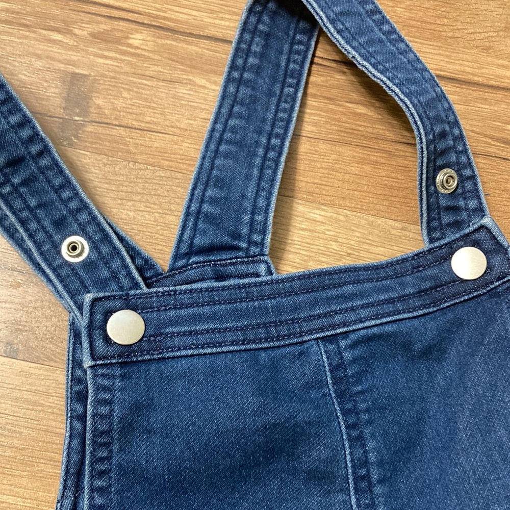 365Kids | Girls Denim Overall Shorts - Picture 4 of 7